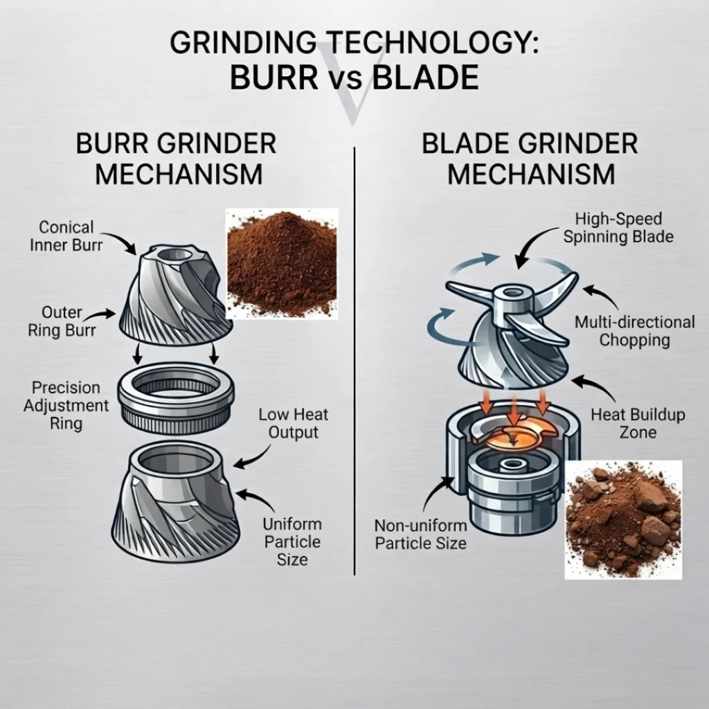 burr grinder vs blade grinder for espresso