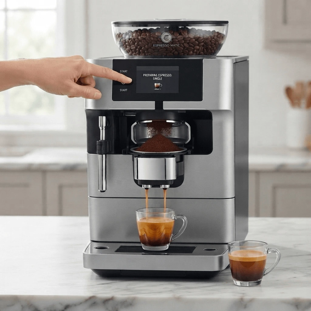 super-automatic espresso machine one-touch brewing