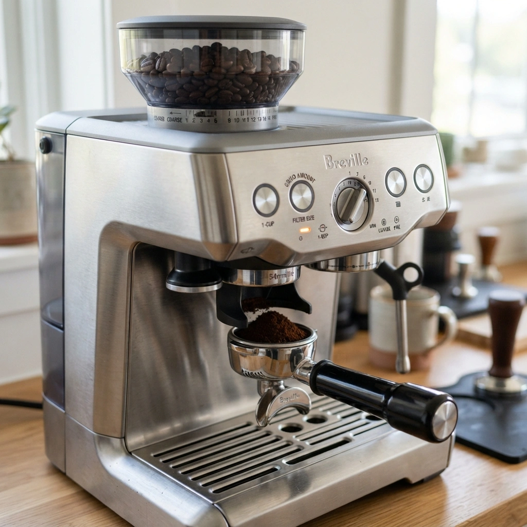 Breville Barista Express built-in conical burr grinder